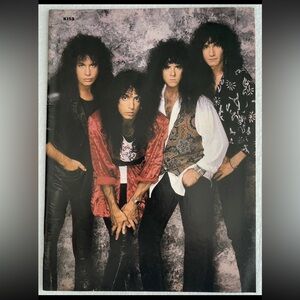 KISS Band Pinup with Red and Black Outfits